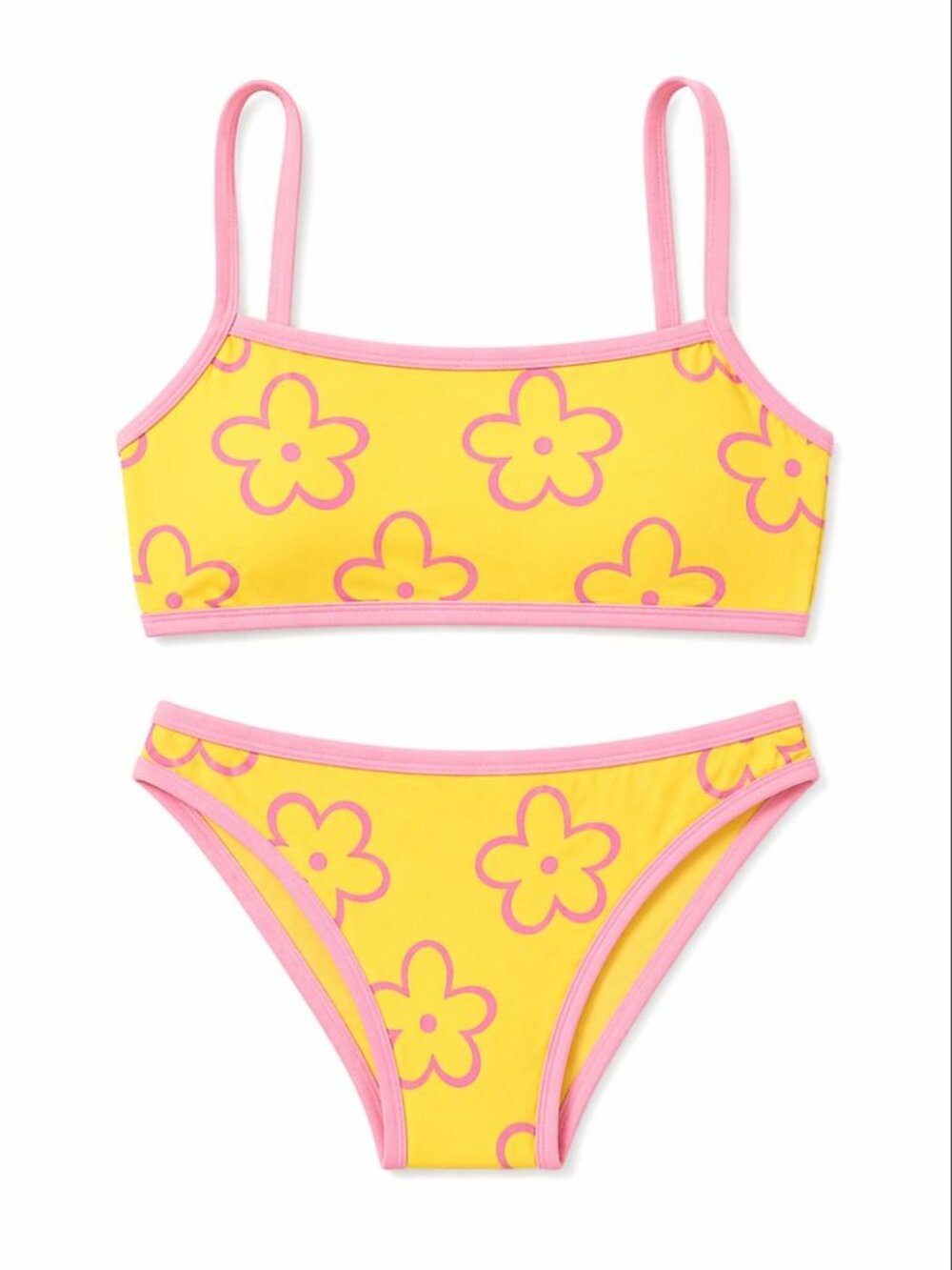Yellow & Pink Bikini - Medium